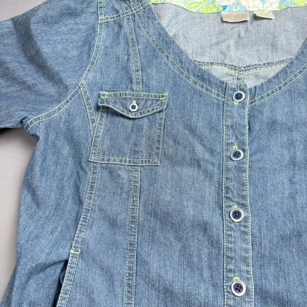 Erika Blue Denim Maxi Dress - Picture 5 of 5